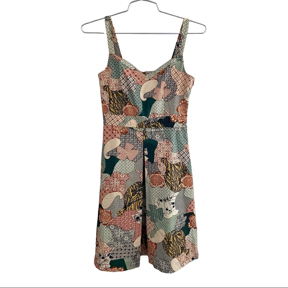 L.L. Bean Dresses & Skirts - LL Bean Patchwork Multi Media Quilt Print Dress Size 2